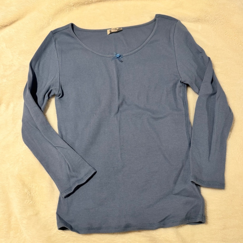 FREE PEOPLE INTIMATES BLUE TOP